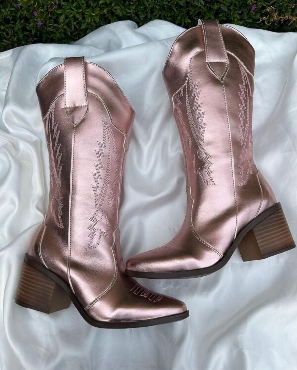 Bota Cowgirl Oro Rosa