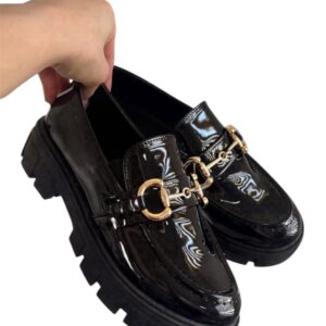 Mocasin Negro Charol