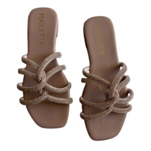 Sandalia Brillos Nude